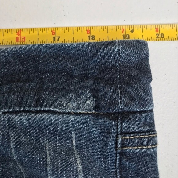 Torrid Denim Jeans Straight Leg Boot Cut Distressed Dark Wash Womens Size 16 - Picture 8 of 12